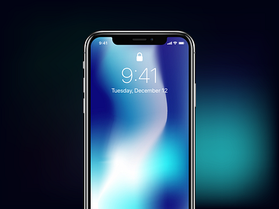 Wallpapers – Highlighted number three📱 apple background black blue designer download free gradient gradients illustrator iphone ui ux wallpaper