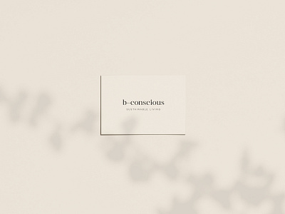 Bconscious Branding branding businesscards corporateidentity design graphicdesign neutrals sustainable visualidentity zerowaste