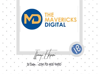 The Mavericks Digital logo brand branding design flat logo logo design vector