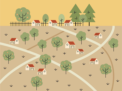 Countryside animation art artwork blog branding character country design drawing girl graphic icon illustration illustrator landscape logo love map vector website