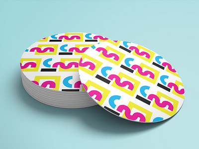 CMYK Coaster cmyk coaster coaster design contests flat minimal pattern pattern design sticker sticker design sticker mule