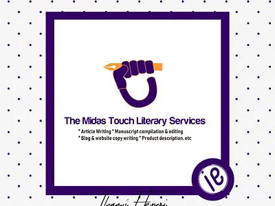 LOGO for The Midas Touch Literary Services brand branding design icon logo logo design vector
