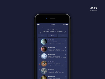 UI 019 019 19 app board button daily 100 challenge dailyui design leader board leaderboard planet rank stars ui uidesign