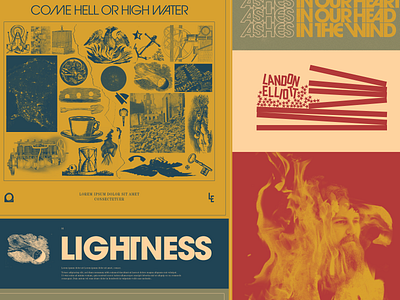 LE Work in Progress album art design graphic design music richmond rva typography