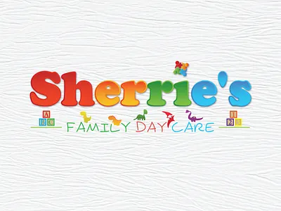Sherrie's Family Daycare branding cmyk illustrator cc logo vector