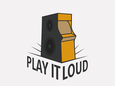 Play it Loud Logo branding logo vector