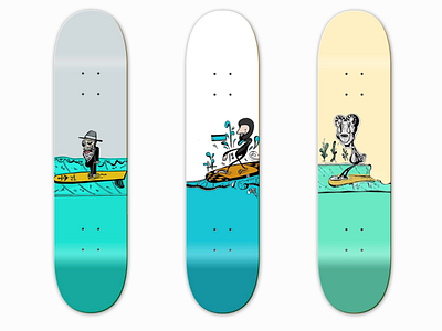 Skate Deck Series branding design graphic design graphic art illustration logo skate skate board skate deck skate or die skate shop street art surf surf art swag vecor vector