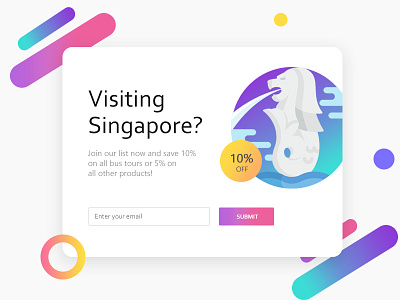 Pop-Up / Overlay creative dailui daily 100 challenge daily ui 016 dailyui design illustration overlay pop up pop up singapore ui ux