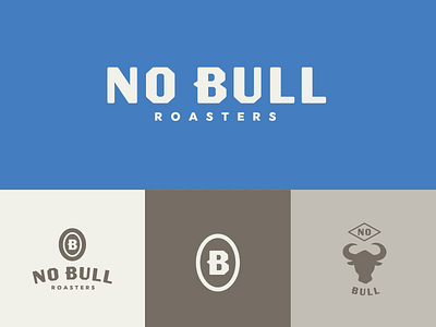 No Bull Roasters brand design branding branding design coffee logo logo design