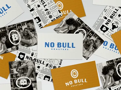 No Bull Roasters brand design branding branding design business card coffee coffee brand logo logo design