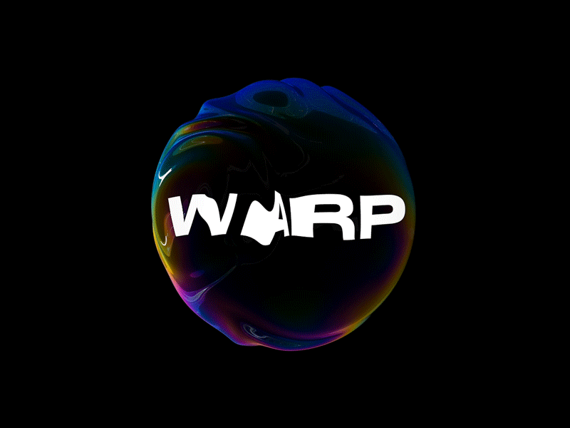 Warp 3d animation c4d liquid oil warp