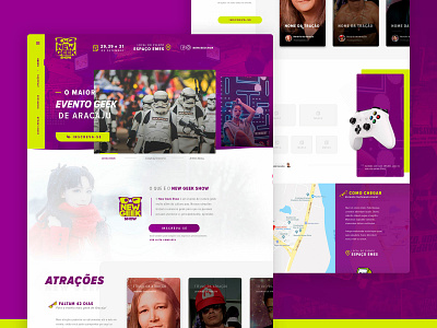 Geek Event Landing Page creative design geek landing page site design ui uidesign web webdesign