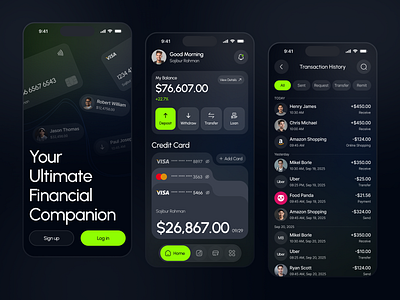 Finance Mobile App android app app design app designer app ui ux design design figma uiux finance mobile app fintehch app ios app mobile app mobile app design mobile banking app online banking payment app payment app design ui