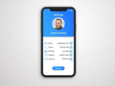 Daily UI #007 Settings 007 daily ui dailyui 007 settings user user settings users
