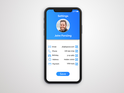 Daily UI #007 Settings 007 daily ui dailyui 007 settings user user settings users