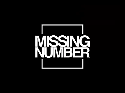 Missing Number app branding design helvetica identity logo mark typography vector web