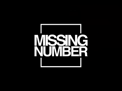 Missing Number app branding design helvetica identity logo mark typography vector web