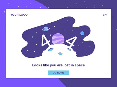 404 Challenge - UX/UI design Concept 404 concept design landing page latest new purple space ui website