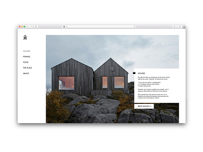 cabin booking branding clean daily ui design homepage icon interface interface design logo minimalism minimalistic norway scandinavian ui uidesign web webdesign website