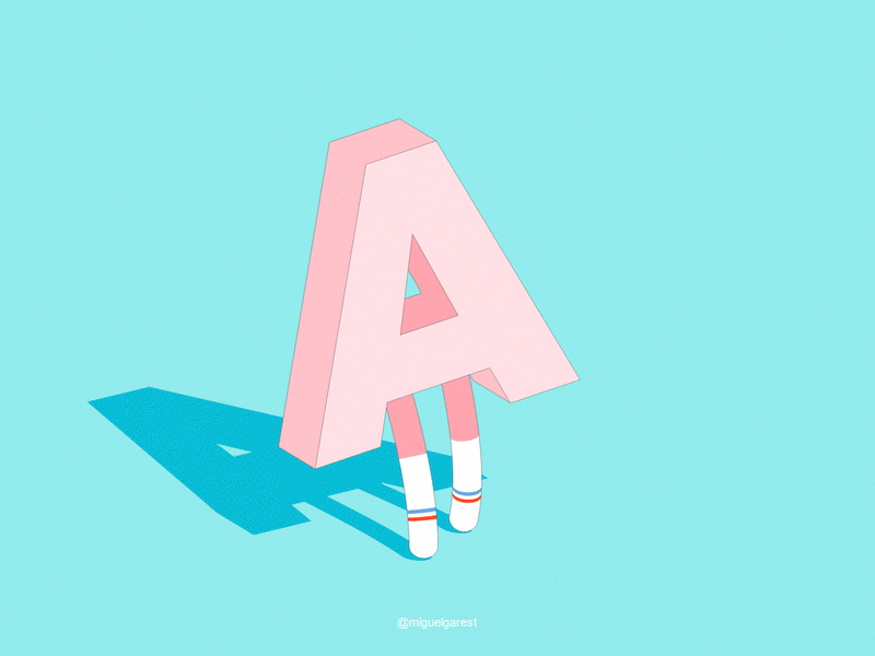 ABC abc alphabet c4d cinema 4d sketch and toon