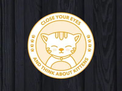 Kittens coaster animal coaster cute illustration kitten