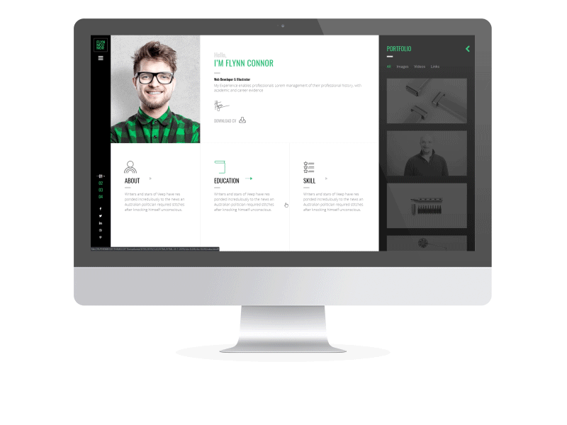 Clio - Personal Resume CV HTML Template clean resume creative resume curriculum vitae cv design elegant resume fitscreen resume html resume material resume online resume personal portfolio professional responsive resume resume vcard