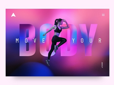 AB Fitness Landing Page colors diseño experiment exploration fitness gradiente landing design landing page concept tipo ui website concept