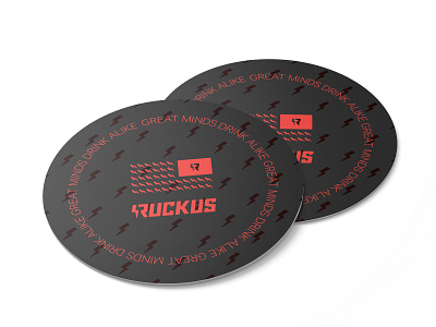 Great Minds Drink Alike! coaster great minds drink alike ruckus