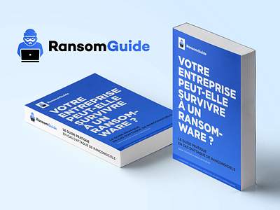 RansomGuide cybersecurity ebook ebook cover ebook design logo design