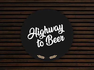 Highway to Beer beer coaster giveaway stickermule typography