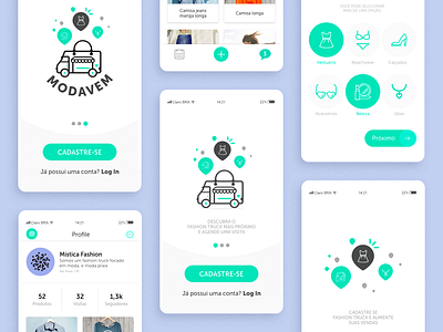 Moda Vem app fashion fashion app uidesign ux ui design