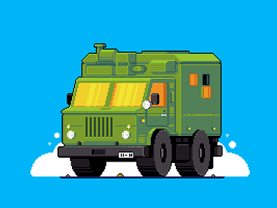 Gaz66 car game art gaz pixel art