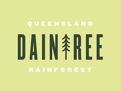 Daintree design forest illustration logo