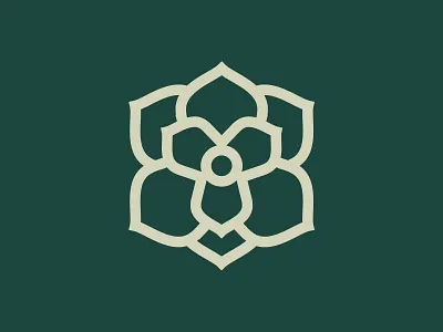 Magnolia design flower icon illustration killed logo logomark magnolia rejected unused