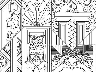 Art Deco 20s art deco design illustration illustrator vector