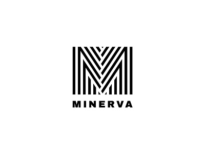 Minerva Dribbble brand fashion goemetric high heels identity line logo logotype m mark shoes symbol symmetry vector