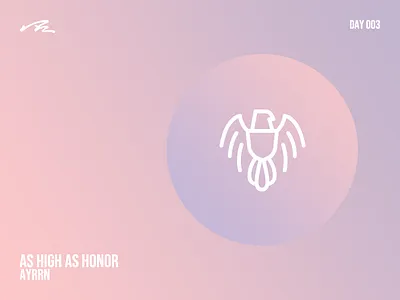 Day 3 - Logo design for HOUSE AYRRN affinitydesigner art design falcon gameofthrones illustration ipadpro logo procreate