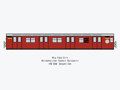 R30 subway car new york city subway subway subway car vector vector art vector artwork
