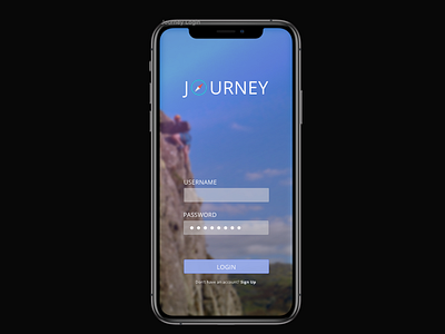 Hiking App Concept hiking login ui outdoors ux ux ui