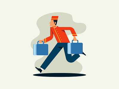 Bellhop bellboy bellhop bellman boy doorman employee hotel luggage man occupation porter service staff suitcase uniform worker