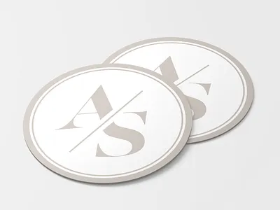 Wedding Coaster church coaster monogram sticker mule wedding