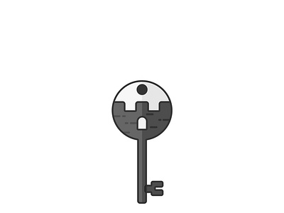 Castle Key castle key vector