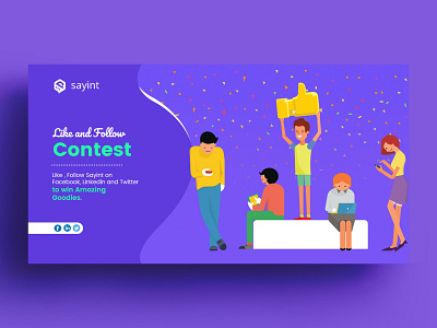 Like And Follow Contest Banner Design banner banner bazaar banner design banner small bannerbazaar cover creative banner design google ad banner sale social media banner