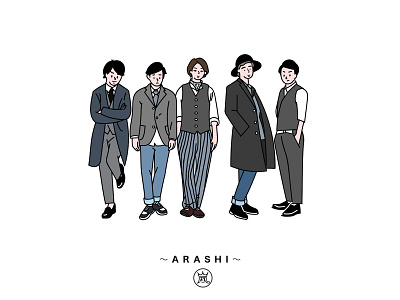ARASHI design illustration 插图 设计