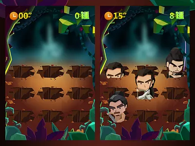 Game challenge design illustration ui