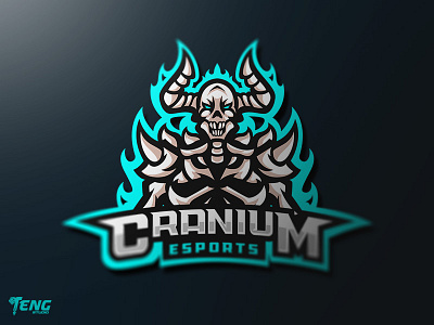 CRANIUM Skeleton Logo Esport Mascot Team Sport Game brand branding character clan club design dragon esport esports fortnite game gaming icon logo mascot overwatch sport sports team twitch