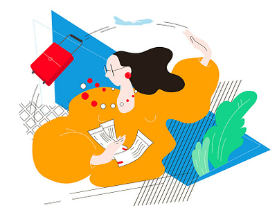 Tourism manager european universities illustration illustrations for the site vector working process