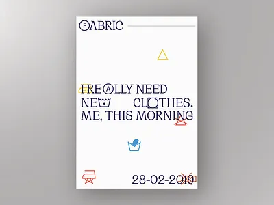 Daily poster 17 - No named yet art clean clothes design design art graphic illustration minimal poster a day poster art typography