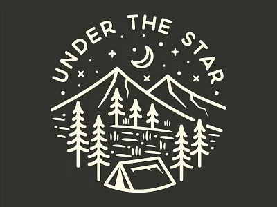 Img adventure branding camp design discover flat illustration logo minimal mountain nature shirt shirt design shirtdesign star tree type typography