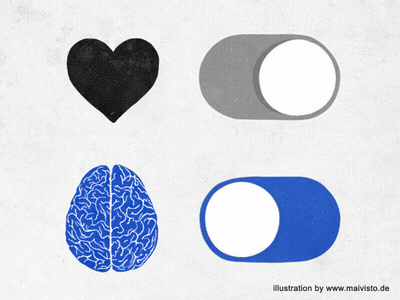 Choose Your Lifestyle after effects animation brain creative gif heart illustration maivisto motion switch